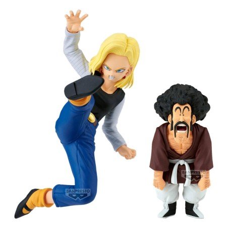 Dragon Ball Z statuette PVC Match Makers Android 18 11 cm Vs. Mr. Satan 8 cm | 4573102696458