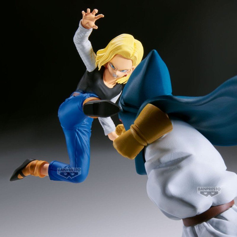 Dragon Ball Z statuette PVC Match Makers Android 18 11 cm Vs. Mr. Satan 8 cm | 4573102696458