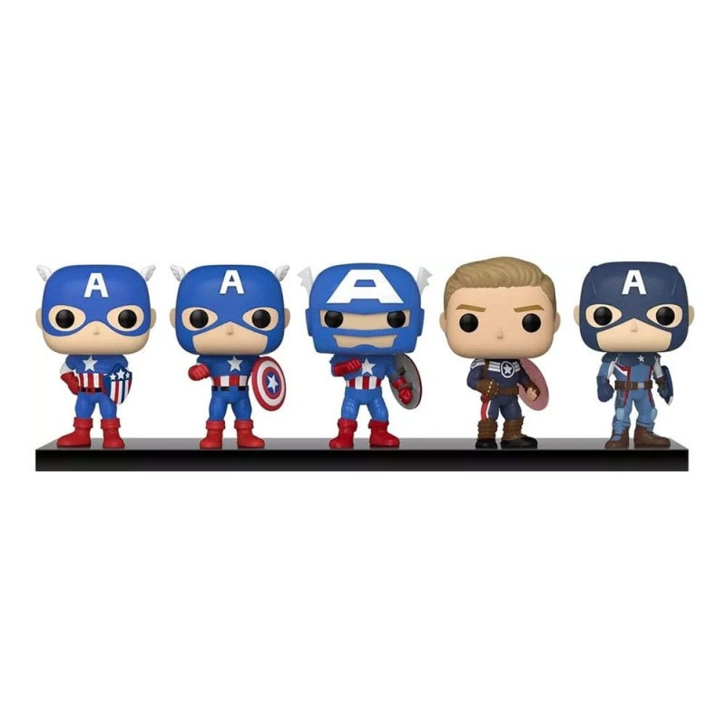 Marvel: Year of the Shield pack 5 figurines POP! Vinyl Captain America: Through the Ages 9 cm | 0889698554824