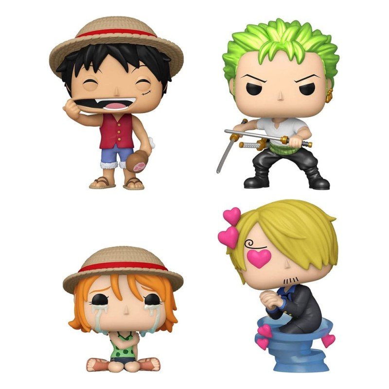 One Piece pack 4 figurines POP! Animation Vinyl Refresh 4PK(EMEA) 9 cm | 0889698844727