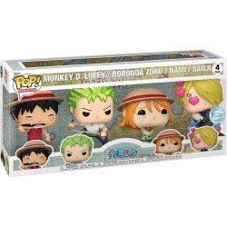 One Piece pack 4 figurines POP! Animation Vinyl Refresh 4PK(EMEA) 9 cm | 0889698844727