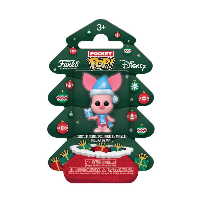 Winnie the Pooh Holiday 2025 porte-clés Pocket POP! Vinyl Piglet Tree Holiday Box 4 cm | 0889698860819