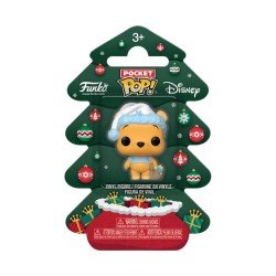 Winnie the Pooh Holiday 2025 porte-clés Pocket POP! Vinyl Pooh Tree Holiday Box 4 cm | 0889698860826