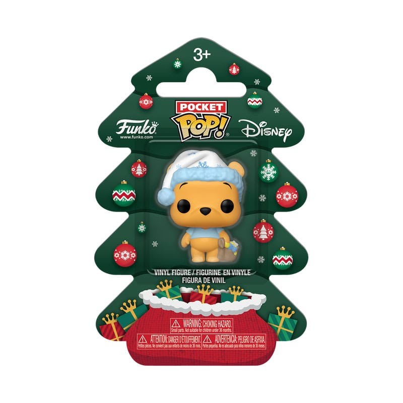Winnie the Pooh Holiday 2025 porte-clés Pocket POP! Vinyl Pooh Tree Holiday Box 4 cm | 0889698860826