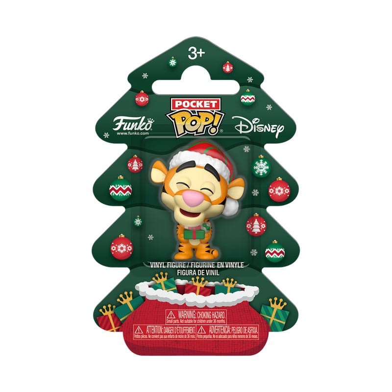Winnie the Pooh Holiday 2025 porte-clés Pocket POP! Vinyl Tigger Tree Holiday Box 4 cm | 0889698860833