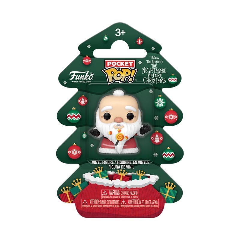 L'Étrange Noël de monsieur Jack Holiday 2025 porte-clés Pocket POP! Vinyl SandyCLS Tree Holiday Box 4 cm | 0889698860963