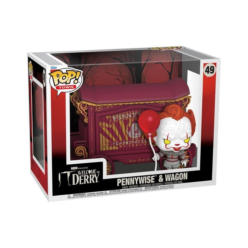 It-Welcome to Derry POP! Town Vinyl figurine Pennywise & Wagon 9 cm | 0889698862431