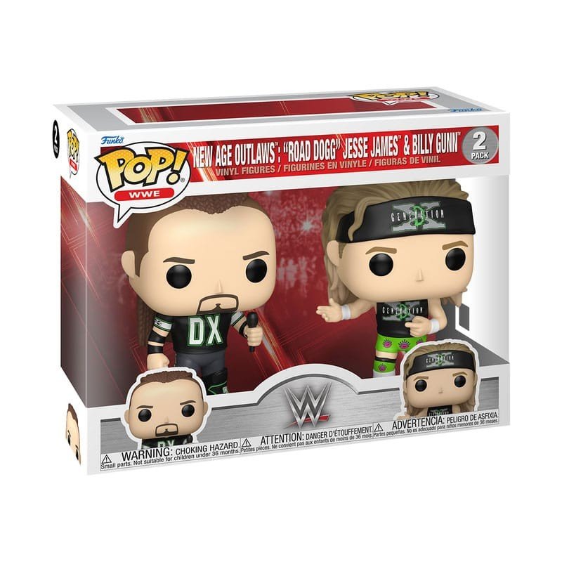 WWE pack 2 POP! Television Vinyl figurines New Age Outlaws 9 cm | 0889698863926
