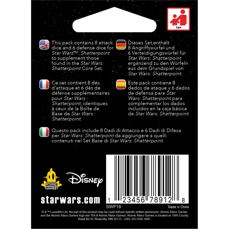 Star Wars Shatterpoint: Dobbelstenen Set | 0841333120337