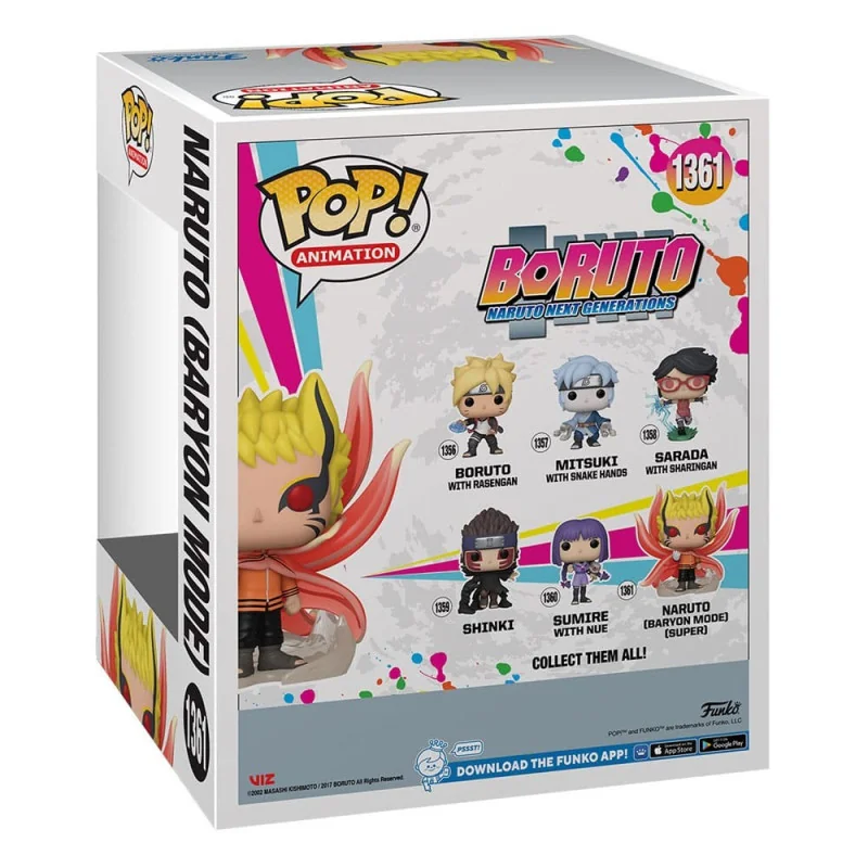 Boruto: Naruto Next Generations Figurine Super Sized Funko POP! Animation Vinyl Baryon Naruto 15 cm | 889698664523