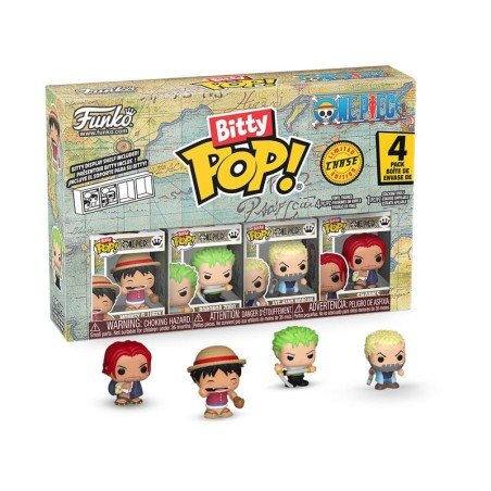 One Piece pack 4 figurines Bitty POP! Vinyl Luffy 2,5 cm | 0889698868921