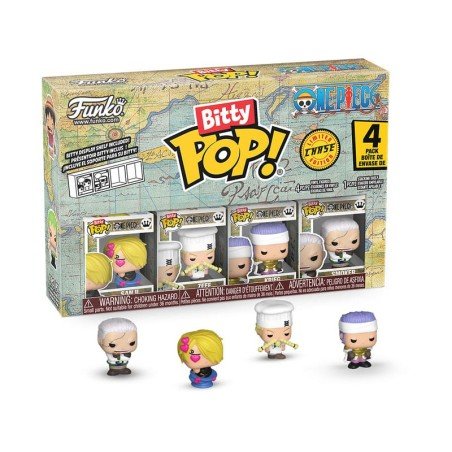 One Piece pack 4 figurines Bitty POP! Vinyl Sanji 2,5 cm | 0889698868945