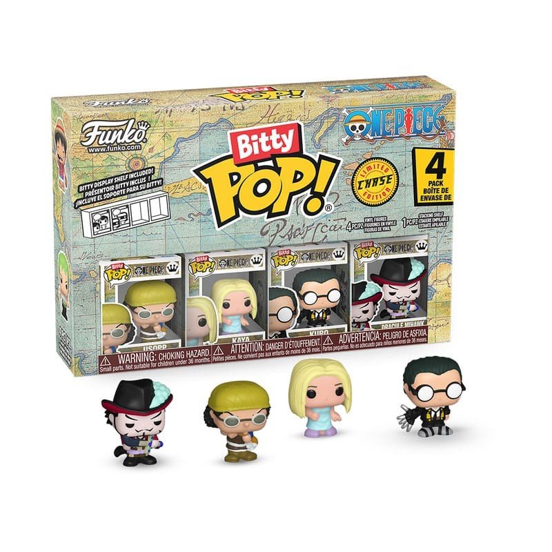 One Piece pack 4 figurines Bitty POP! Vinyl Usopp 2,5 cm | 0889698868952