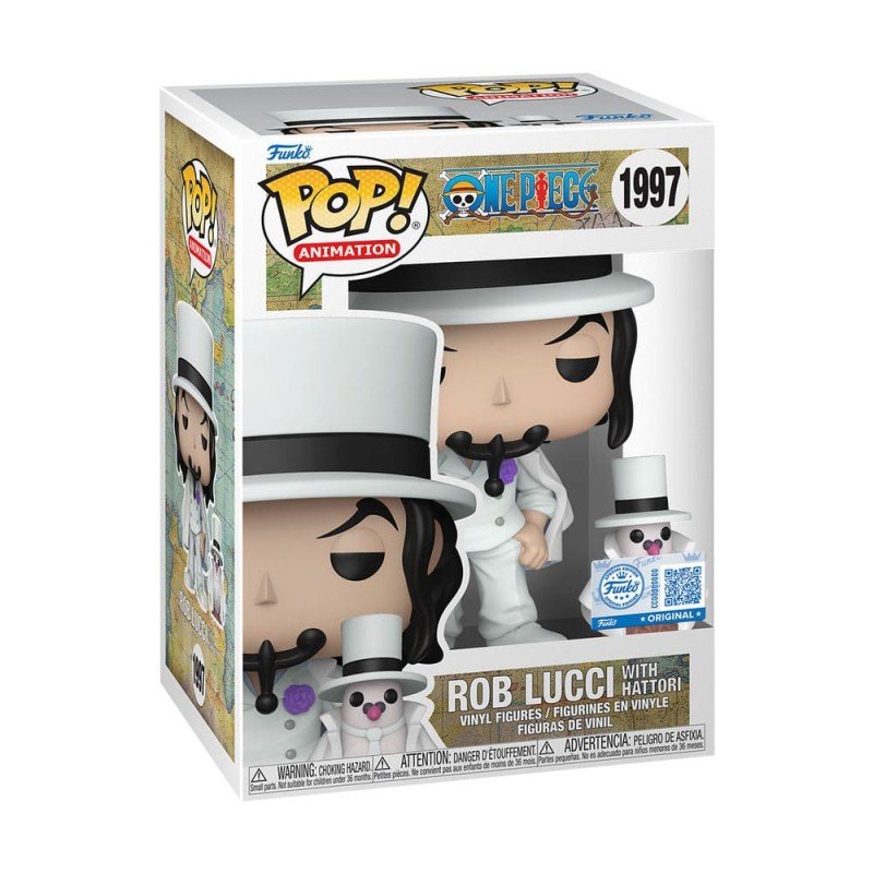 *heo Exclusive Edition* One Piece assortiment POP!&Buddy Animation Vinyl figurines Rob Lucci with Hattori w/Chase 10 cm (6) | 0889698872454