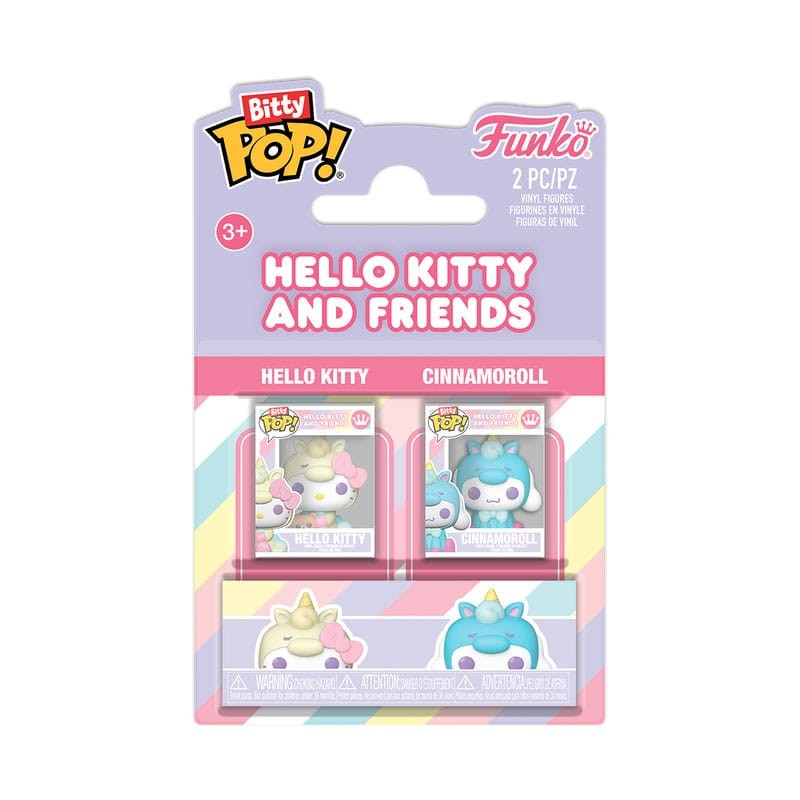 Hello Kitty pack 2 figurines Bitty POP! Vinyl HK & Cinnamonroll 2,5 cm | 0889698889285