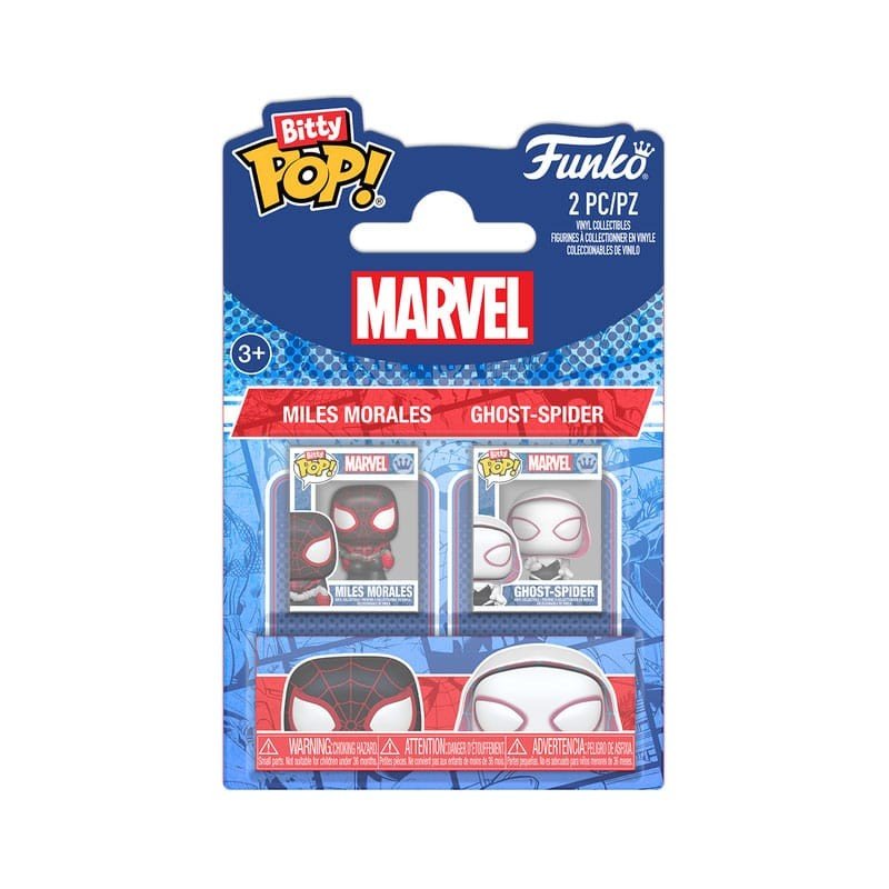 Spider-Man pack 2 figurines Bitty POP! Vinyl MilesM&SGwen 2,5 cm | 0889698889384