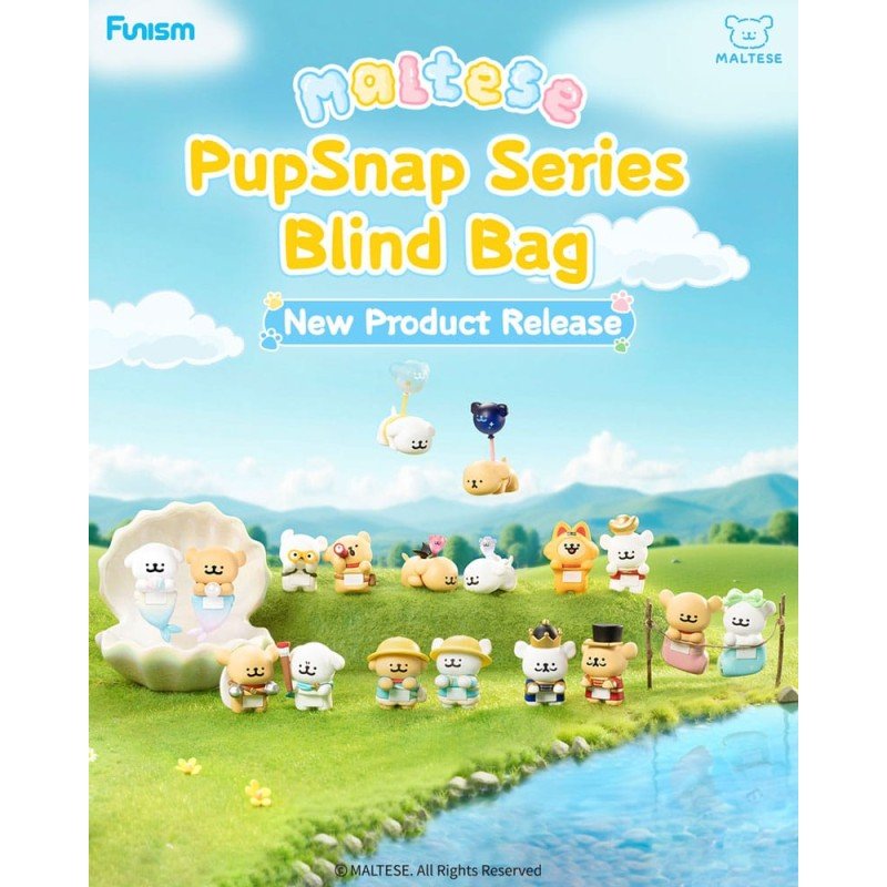 Maltese PupSnap Blind Bag assortiment mini-figurines 3 cm (16) | 6970834313543