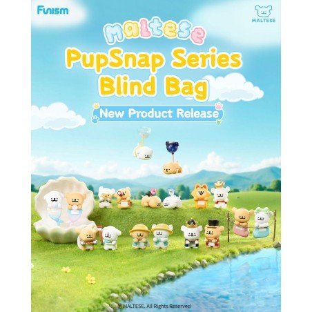 Maltese PupSnap Blind Bag assortiment mini-figurines 3 cm (16) | 6970834313543