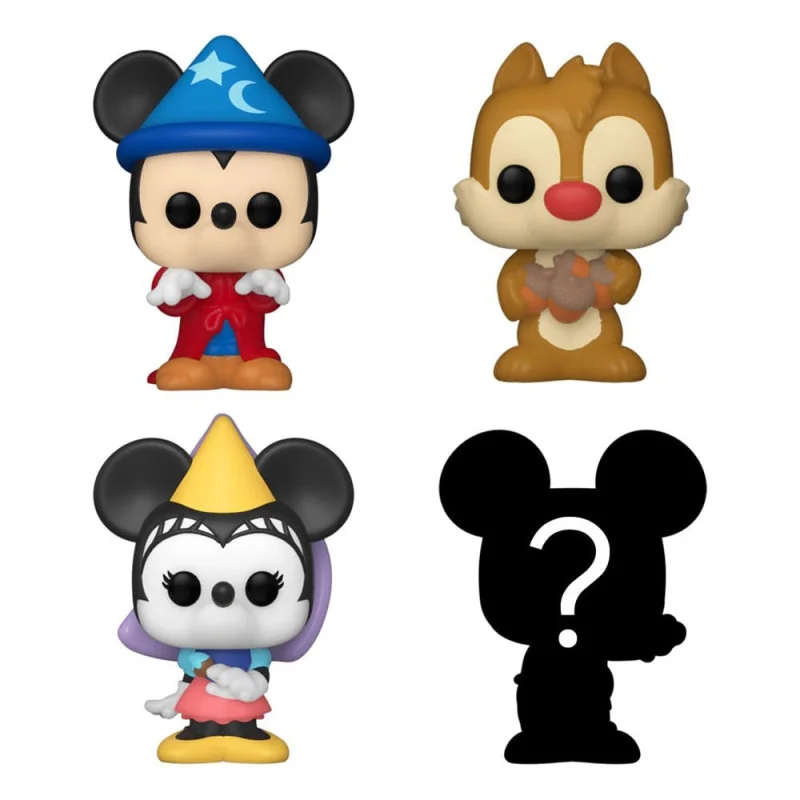 Disney Pack 4 Figurines Bitty Funko POP! Vinyl Sorcerer Mickey 2,5 cm | 889698713214