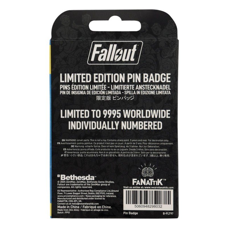 Fallout Pin Badge Charisma Boy Limited Edition