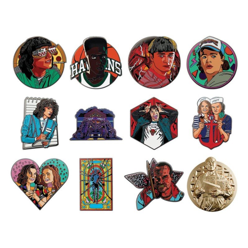 Stranger Things présentoir Pin's Mystery Pin Badge (12) | 5060948295093