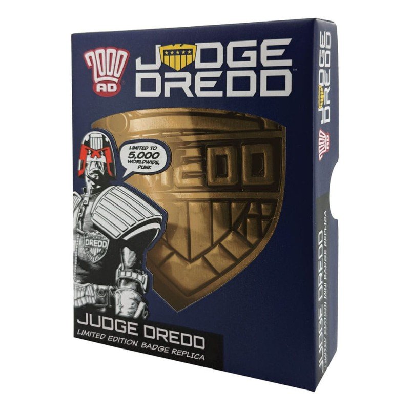 2000 AD Replica Judge Dredd Badge Limited Edition    