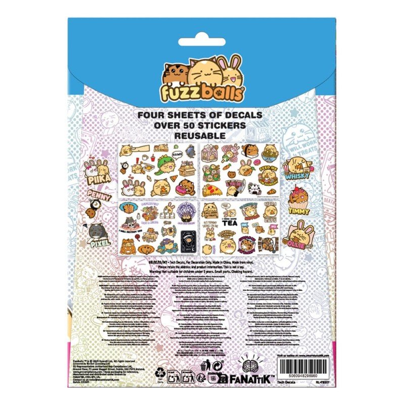 Fuzzballs stickers tech | 5060948296960