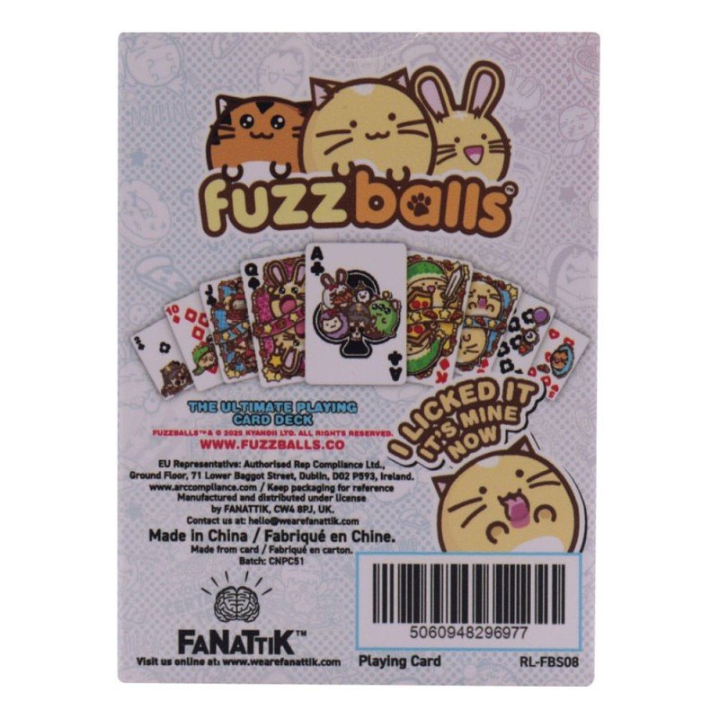 Fuzzballs présentoir jeux de cartes à jouer (12) | 5060948296984