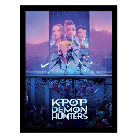 KPop Demon Hunters Collector Print Framed Poster Movie Key Art | 5063457072063