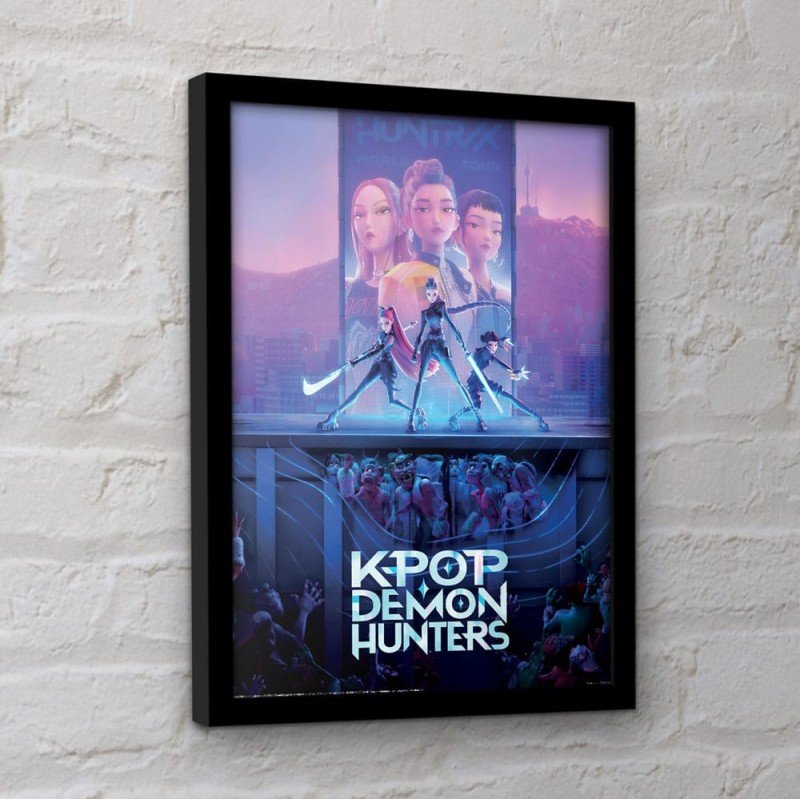 KPop Demon Hunters Collector Print Framed Poster Movie Key Art | 5063457072063