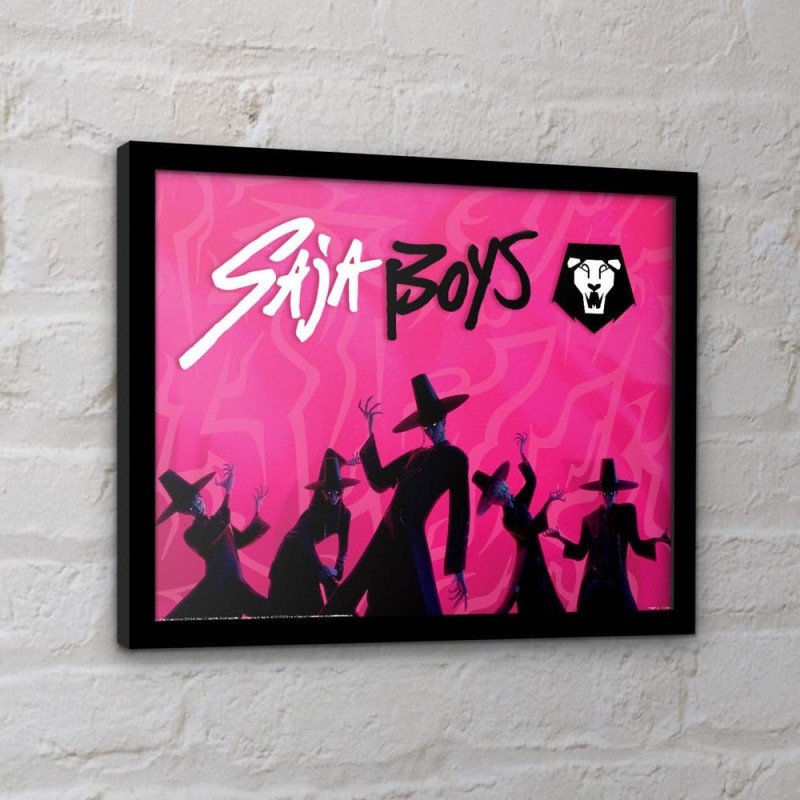KPop Demon Hunters Collector Print Framed Poster Saja Boys Idol | 5063457072070