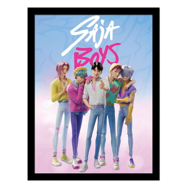 KPop Demon Hunters Collector Print Framed Poster Saja Boys | 5063457072087