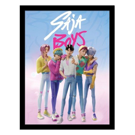 KPop Demon Hunters Collector Print Framed Poster Saja Boys | 5063457072087