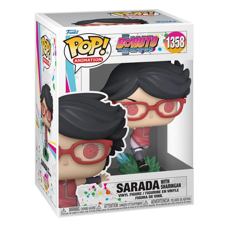 Boruto: Naruto Next Generations Figuur Funko POP! Animatie Vinyl Sarada met Sharingan 9 cm | 889698613873