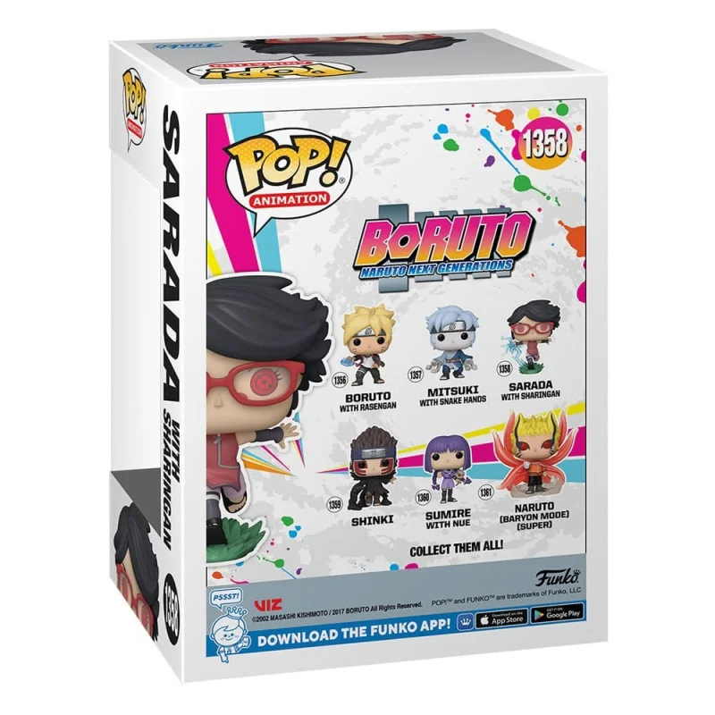 Boruto: Naruto Next Generations Figure Funko POP! Animation Vinyl Sarada with Sharingan 9 cm | 889698613873