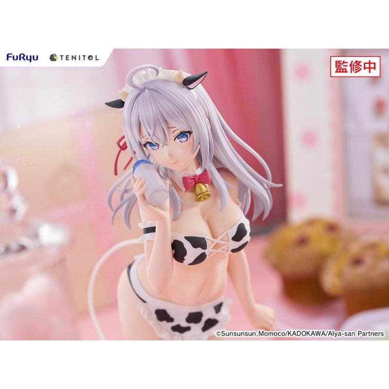 Alya Sometimes Hides Her Feelings in Russian statuette PVC Tenitol Tall Alya Cow Costume Ver. 29 cm | 4580736407480