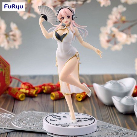 Super Sonico statuette PVC Trio-Try-iT White China Dress Ver. 21 cm | 4571623506737