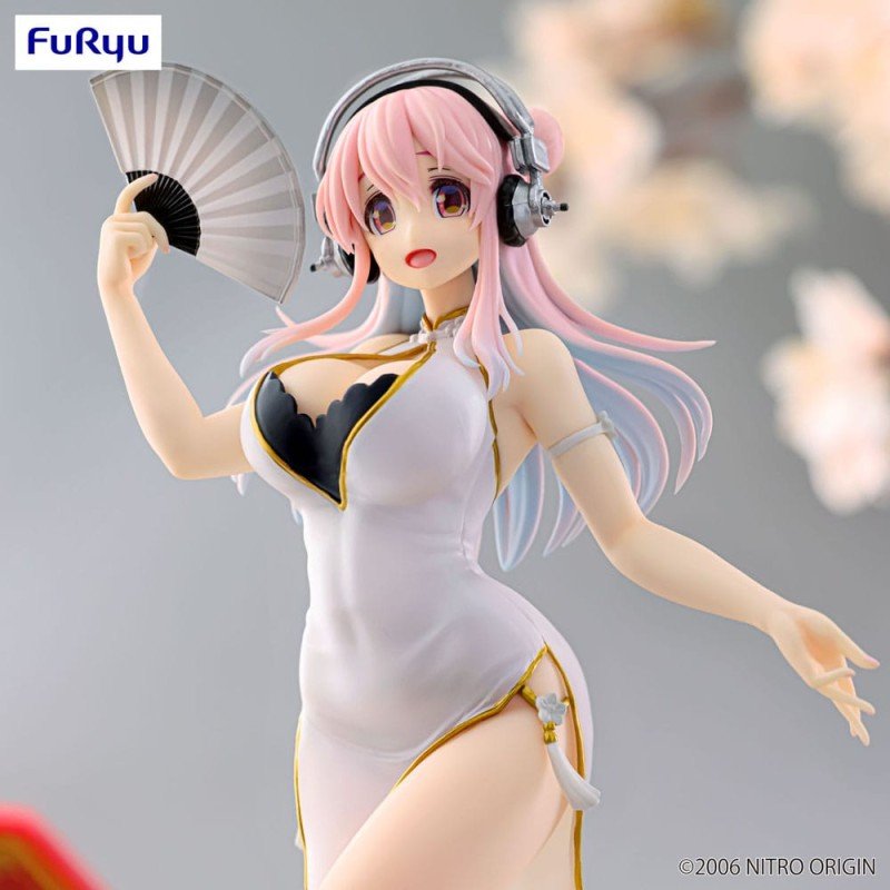 Super Sonico statuette PVC Trio-Try-iT White China Dress Ver. 21 cm | 4571623506737