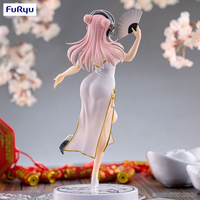 Super Sonico statuette PVC Trio-Try-iT White China Dress Ver. 21 cm | 4571623506737