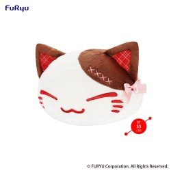 Nemuneko Cat peluche Sweet Big Plush Brown 35 cm | 4571623507819