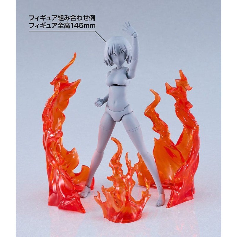 Original Character accessoires pour figurines The Simple Effect Flames: Red | 4580828660786