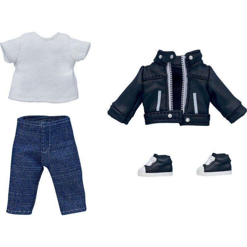 Nendoroid Doll accessoires pour figurines Outfit Set Leather Jacket (Black) | 4580828662681