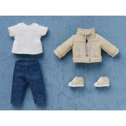 Nendoroid Doll Figures Outfit Set: Leather Jacket (Ivory) | 4580828662698