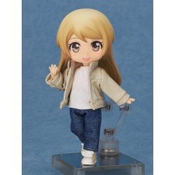 Nendoroid Doll Figures Outfit Set: Leather Jacket (Ivory) | 4580828662698