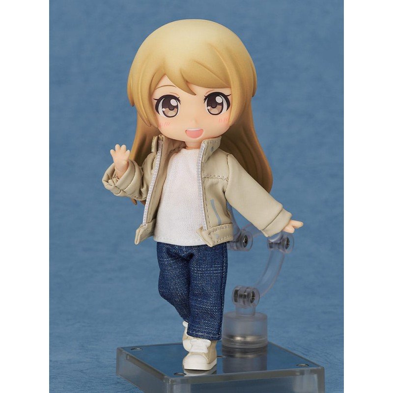 Nendoroid Doll Figures Outfit Set: Leather Jacket (Ivory) | 4580828662698