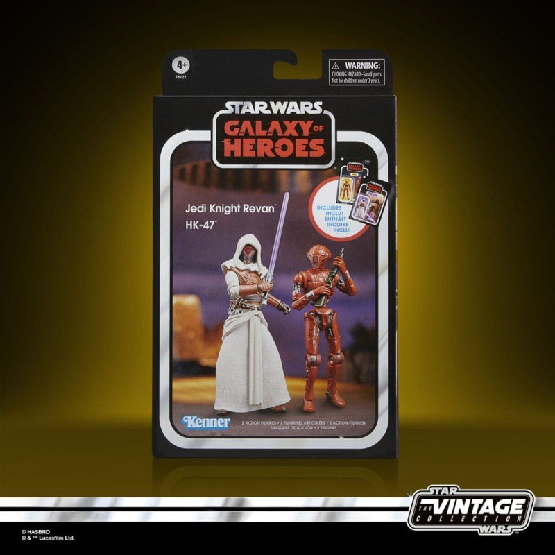 Star Wars: Galaxy of Heroes Vintage Collection pack 2 figurines Jedi Knight Revan & HK-47 10 cm | 5010996181657