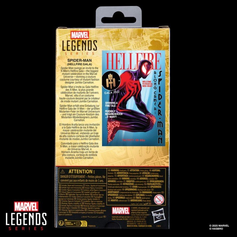 The Amazing Spider-Man Marvel Legends figurine Spider-Man Hellfire Gala 15 cm | 5010996322951