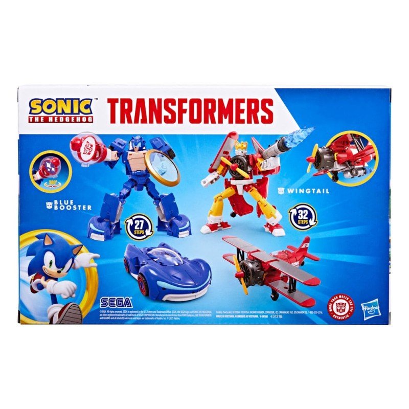 Sonic the Hedgehog x Transformers Action Figure Wingtail & Blue Booster 13 cm | 5010996303615