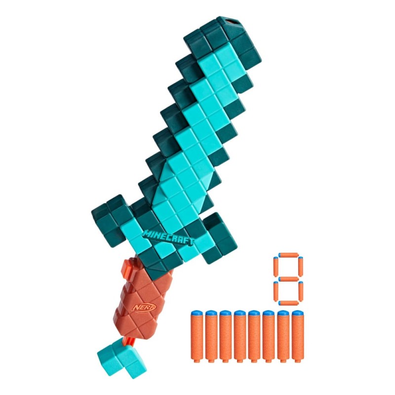 Minecraft NERF épée en diamant lance-fléchettes | 5010996319203