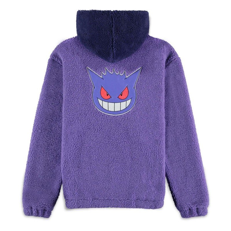 Pokémon Sweater à capuche Sherpa Ectoplasma (L) | 8718526214055